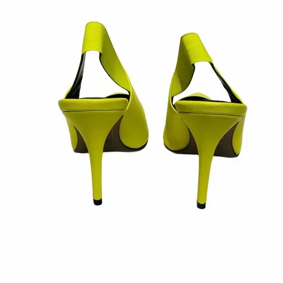 NWB ALDO Yellow Toviel Slingback Heel Pump 8.5 - Picture 7 of 9